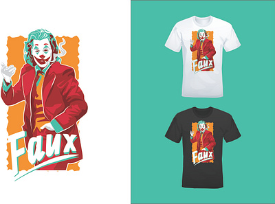 Joker T-Shirt Design design drawing illustration vector