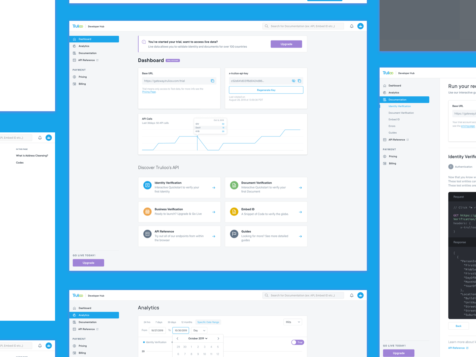 Trulioo - Developer Hub access airbnb code codepen coinbase design developer document facebook hub integration kow your customer privacy social startup