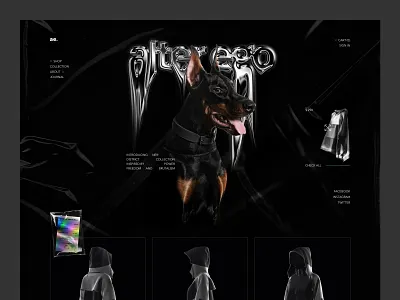 alter ego. Shop Website brand design e commerce fashion online shop site store ui ux web