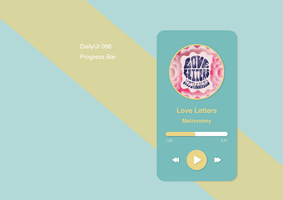 DailyUI086 - Progress Bar daily 100 challenge dailyui design mobile mobile app music app progress bar progressbar