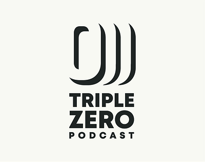 000 Logo 0 000 design logo o offwhite outline perspective podcast podcast logo podcasting shadow vector zero