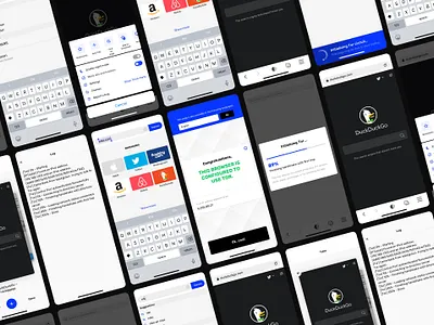 Tob Browser app browser design interface mobile mobile app security tob ui ux