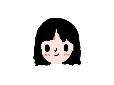 GIRL design illustration logo