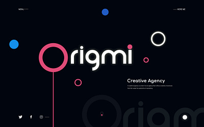 origmi glow design ui ux web web design