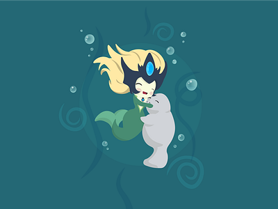 Nami - League Of Legends character cute illustration league league of legends lol nami vector