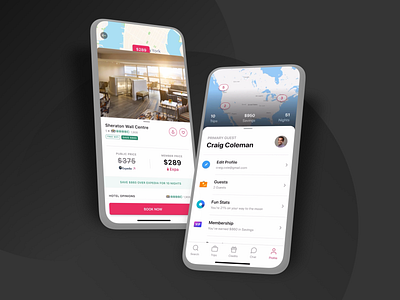 Travel App 2020 amenities app booking design expedia hotel hotels ios membership profile sheraton stats travel travel app travelling ui wifi