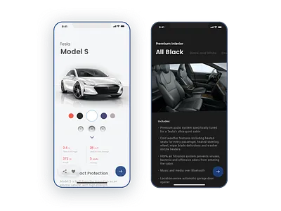 33 Customize Product app blue branding car clean cool dailyui design minimal minimal app modern simple sketch style stylish ui