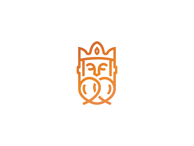 Pretzel King Logo baker bakery bakery logo bread design food food and drink food app foods illustration king logo logo design pretzel royal
