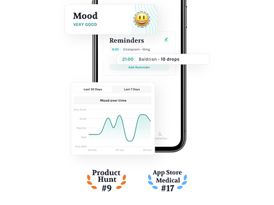 We are live! app depression design pill tracker