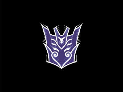 Decepticon Crest cell shading crest decepticon design emblem flat icon illustration illustrator logo megatron sigil symbol symmetrical symmetry tattoo transformers tribal vector