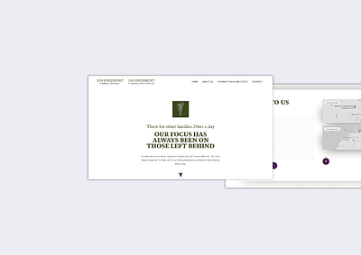 Ian Esslemont Funeral Services and Funeral Directors visual design web design web development