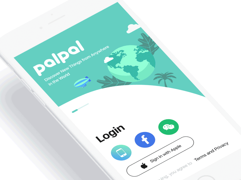 Login Page animation app design illustration login motion design pal ui