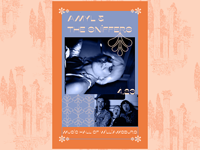 Amyl & The Sniffers art direction brooklyn collage digital design digital drawing flyer design graphic design poster design show flyer show poster