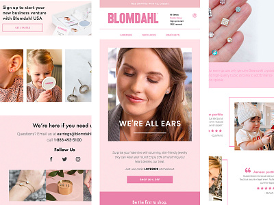 Blomdahl USA e mail email klaviyo marketing newsletter template