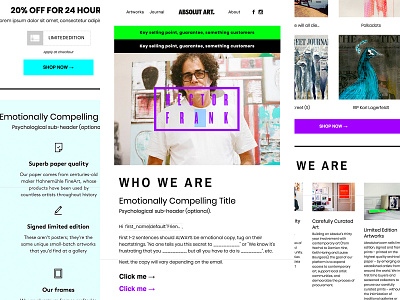 Absolut Art e mail email klaviyo marketing newsletter template