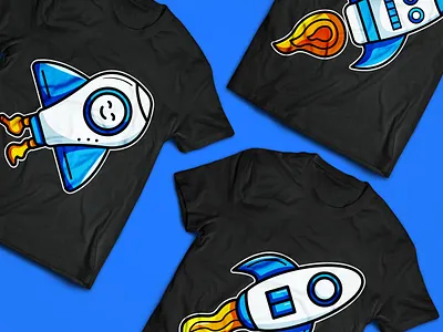 Rocket illustration for t-shirt design 2d character adobe illustrator adobe photoshop art cartoon design doodle art drawing flat illustration illustration t shirt t shirt art t shirt design t shirt illustration t shirt mockup