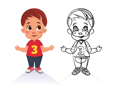 Toddler illustration 2d adobe illustrator art babies baby character childrens book creative cute design designs digital drawing illustration inspire lovely toddler vector