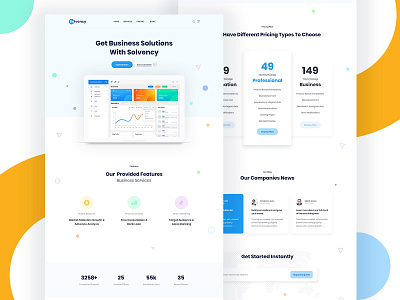 Saas Landing Page app design free pricing software technology ui ux web