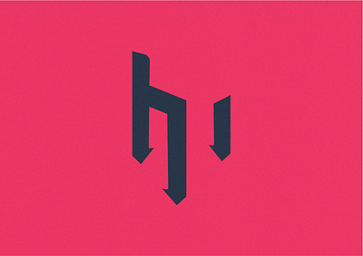 'HM' logo branding design illustration illustrator logo minimal vector web