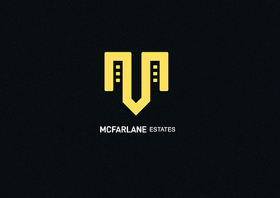 'MCFARLANE ESTATES' branding design illustration illustrator logo minimal vector web