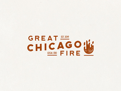 Great Chicago Fire CBD brand design brand designer branding branding design cbd cbd oil chicago fire graphic design hemp illustration logo logo design print texture typography vector