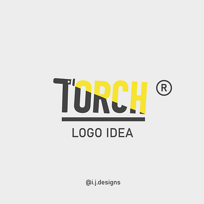 Logo idea Torch creativelogo design graphic graphicdesigns lettering logo logodesigner logoidea minimal typography vector