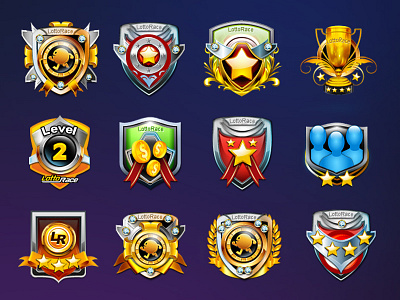 Player Game Ranking Icons animation app art branding design icon illustration illustrator logo ui ux vector