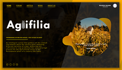 Agrifilia (UI Project) branding design flat icon illustration minimal ui ux web website