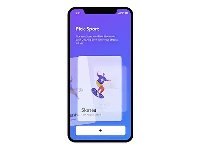 Sports App UI Interaction app app design app ui gradient interaction interaction design sports sports app ui ux