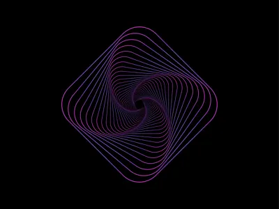 Spiral adobe illustrator gradient icon identity logo logomark mark