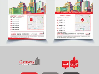 gateway project adobe illustrator brochure design realestate