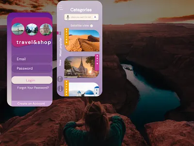 Travel App (version 2) app design ui design