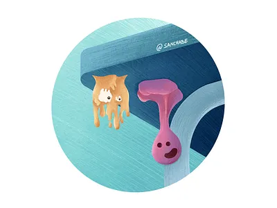 Ne lepi. character design digital art gum illustration procreate