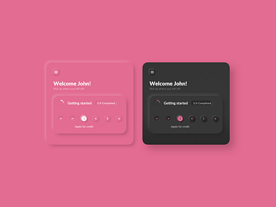 Exploring Neomorphism - Light/Dark Mode app application buttons card design exploration interface latest design trends menu mobile app mobile ui neomorphic neomorphism product design shadow skeumorphism skeuomorphic ui ui design ui trends