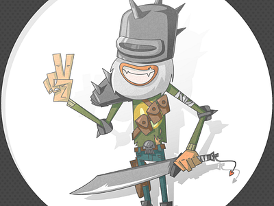 Post-apocalyptic viking adobe adobe animate cartoon character character design design illustration post apocalyptic vector vector art viking