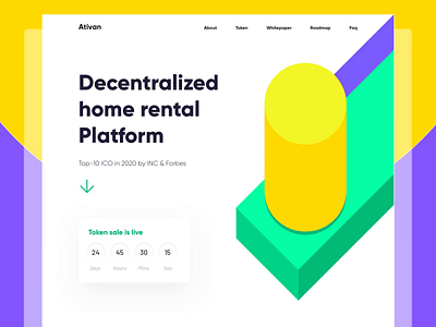 Rental Platform landing page animation animation design business energy illustration landing page rent rental transition ui ux we design