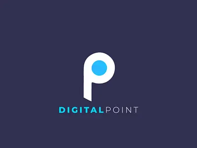 Digital Point branding illustration logo