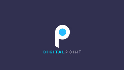 Digital Point branding illustration logo