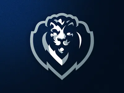 Lion Shield mascot logo branding design esports esports logo illustration lion logo logotype mascot mascot logo shield typography vector