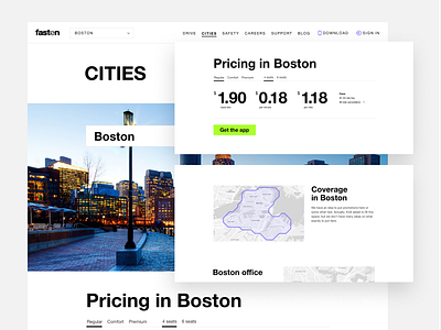 Fasten website. Cities layout typography ui ui ux web web design web layout web page web page layout web ui webdesign website website design