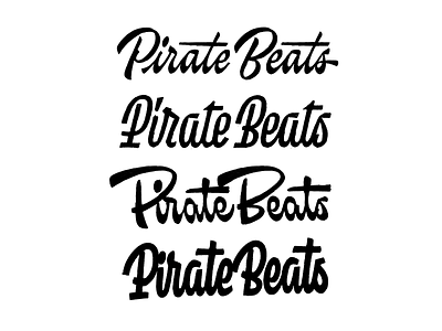 Pirate Beats sketches beat calligraphy lettering logo logotype pirate type typemate typography wordmark