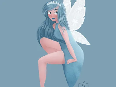 Winter Fairy cartoon character art character design concept art fairy fairytale girl drawing illustration visual development winter winterboard woman