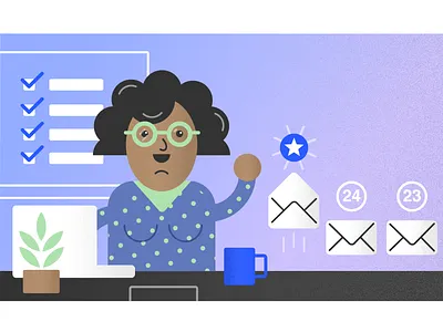 Enterprise gamification ai black woman corporate diversity editorial illustration email enterprise gamification gamify illustration vector woman