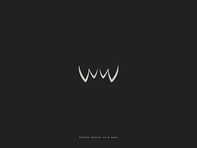 Wonder Wolves branding fangs logo mark teeth wolf wolves