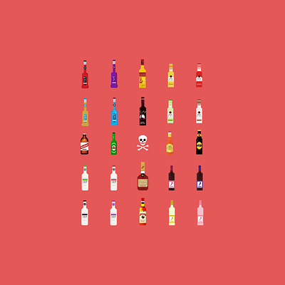 Summer Vice alchohol art bermuda bermudian colors death design illustration island life pixel