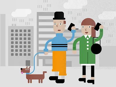 Rainy city walk ai city cloudy couple couplegoals editorial illustration illustration urban vector