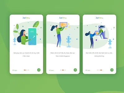 On boarding screens for Maid service on app app cleaner maid onboarding screen ui