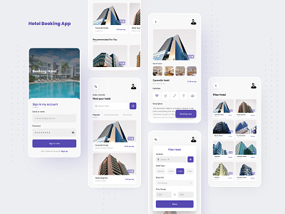 Hotel Booking App app design hotel hotel booking mobile rental room booking ui ux