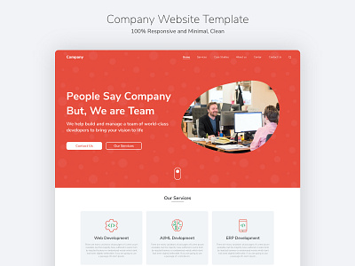 Agency Website Template - Company Website adobexd agency website company company website design graphicdesign light ui uiux uiuxdesign ux vector web webdesign website website design