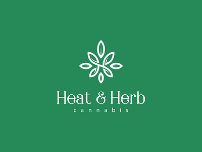 Heat Herb beauty logo brand identity cannabis branding cannabis logo creative elegant feminine logo heat herb illustration imogiri initials logo lettering logo logodesign logotype modern logo shininglabs